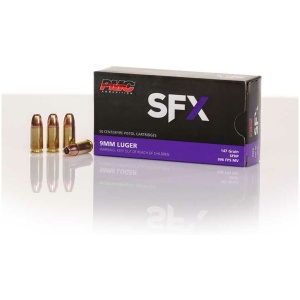 PMC SFX Handgun Ammunition 9mm Luger 147 gr. JHP 996 fps 50/ct