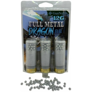 GunNutts Full Metal Dragon BB With Dragon's Breath Shotshell Ammunition 12ga 2-3/4" BB 3/ct