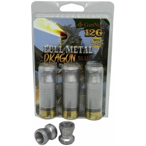GunNutts Full Metal Dragon Slug With Dragon's Breath Shotshell Ammunition 12ga 2-3/4'' Slug 3/ct