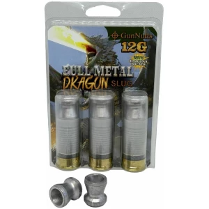 GunNutts Full Metal Dragon Slug With Dragon's Breath Shotshell Ammunition 12ga 2-3/4'' Slug 3/ct
