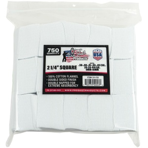 Pro-Shot 2 1/4" Square 100% Cotton Patches 750/ct