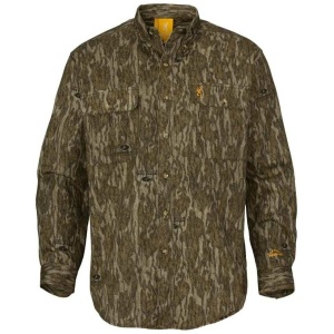 Browning Wasatch-CB Shirt Button-Front 2 Pocket Mossy Bottomland XL