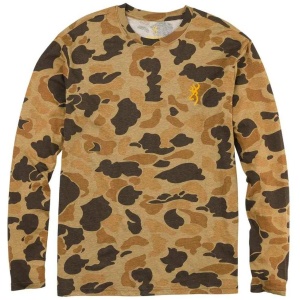 Browning Wasatch Long Sleeve T-Shirt Vintage Tan Camo XL