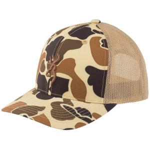 Browning Cupped Up Mesh Cap Vintage Tan Camo