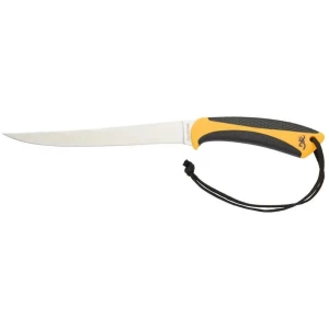 Browning White Water Fillet Knife 7 1/4" Fixed Blade Yellow