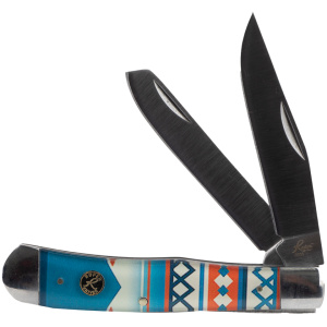 ABKT Roper Trapper Sunset Series Knife 2 Blades