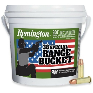 Remington Range Bucket UMC Handgun Ammunition 38 Spl 130 gr. FMJ 800 fps 300/ct