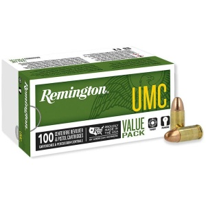 Remington UMC Handgun Ammunition 9mm Luger 115 gr FMJ 1145 fps 100/ct