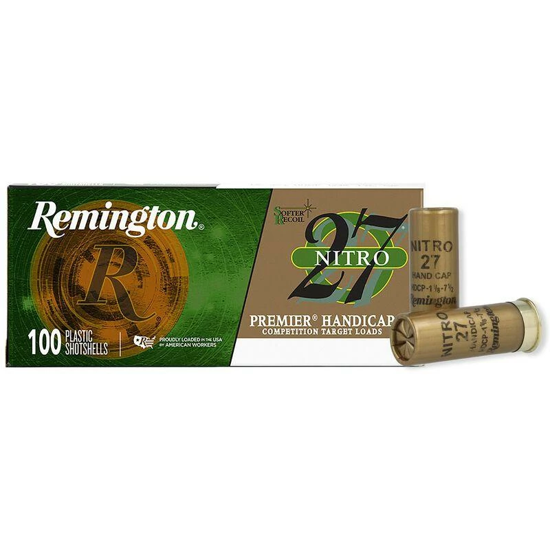 Remington Nitro 27 Target Shotshells 12 ga 2-3/4 in 1-1/8 oz #8 1235 fps 100/ct