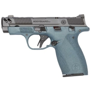 S&W PC Bodyguard 2.0 Blue Titanium Carry Comp Handgun .380 Auto 10rd Magazines(2) 3.1? Ported Barrel Chamber Indicator Manual Safety CA Compliant