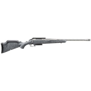Ruger American Rifle Gen II 243 Win 3rd Magazine 20" Fluted Threaded Barrel Gray Splatter Stock