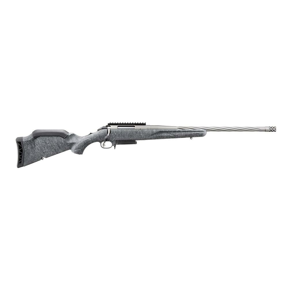 Ruger American Rifle Gen II 243 Win 3rd Magazine 20" Fluted Threaded Barrel Gray Splatter Stock