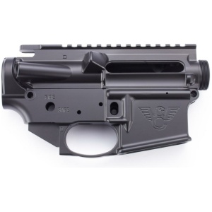 Wilson Combat AR-15 Receiver Set Lower/Upper Matched Set Forged Closed Triggerguard Black