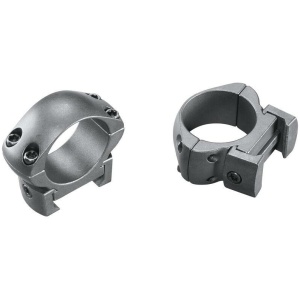 Weaver 2-Piece Grand Slam Steel Top Mount Scope Rings 1" Medium Matte (Windage Adjustable)