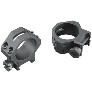 Weaver 4-Hole Tactical Picatinny Aluminum Scope Rings 30mm Low Matte