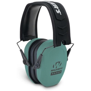 Walker's Razor Slim Passive Ear Muffs 27dB Teal