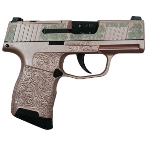 Sig Sauer "Guns & Roses Rose Gold" P365 Optic Ready Handgun 9mm Luger 10rd Magazines(2) 3.1" Barrel X-RAY 3 Sights