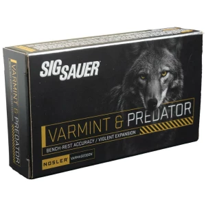 Sig Sauer Varmint & Predator Rifle Ammunition .223 Rem 40gr PT 3650 fps 20/ct