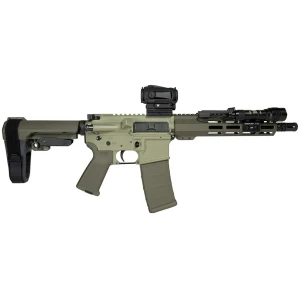 Shark Coast Grassy Knoll AR Pistol Bundle 5.56mm 30rd Magazine 10.5'' Threaded Barrel Vortex Sparc Red Dot Streamlight ProTac SBA3 Brace