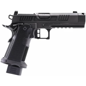 Alpha Foxtrot AF1911-Romulus MOS Adapter Handgun 9mm Luger 17(1) & 20rd(1) Magazines 4.25" Comp Threaded Barrel DLC Black