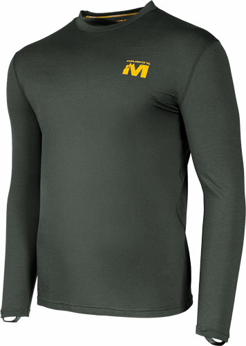 MUDDY DV8 STONEWOOL 200 LONG - SLEEVE CREW PEAT MOSS 2X-LARGE