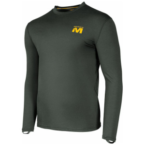 MUDDY DV8 STONEWOOL 200 LONG - SLEEVE CREW PEAT MOSS X-LARGE