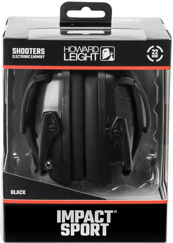 HOWARD LEIGHT IMPACT SPORT - BLACK ELECTRONIC MUFF NRR22 - Image 3