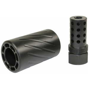 GUNTEC AR 300 BLACKOUT MUZZLE - COMP & QD BLAST SHIELD