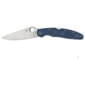 SPYDERCO POLICE 4 LTWT 4.38" BLU/SLV