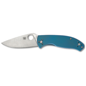 SPYDERCO TENACIOUS TI 3.35" BLUE/SLV