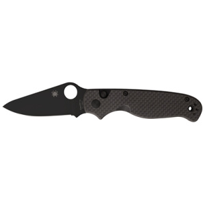 SPYDERCO BUTTONUP CF PE 3.27" BLK