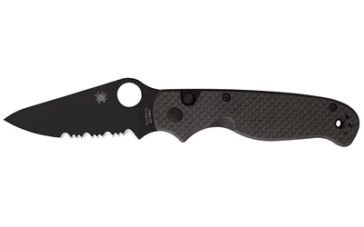 SPYDERCO BUTTONUP CF PS 3.27" BLK