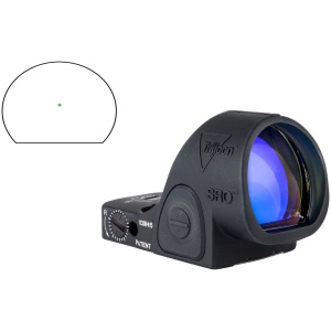TRIJICON SRO ADJ SIGHT LED 1.0 MOA GRN