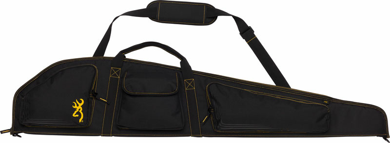 BROWNING BUCK MARK LOGO GUN - CASE 50" RIFLE BLK/GLD W/SLING