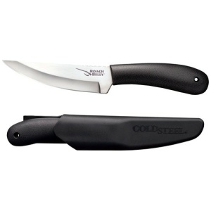 COLD STEEL ROACH BELLY 4.5" - PLAIN EDGE BLADE W/SHEATH