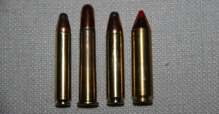 A lineup of straight-wall rifle cartridges including the .350 Legend