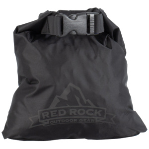 RED ROCK ROLL TOP DRY BAG - 1 LITER WATERPROOF BLACK