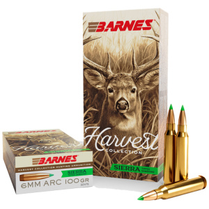 BARNES HARVEST 6MM ARC100GR - TIPPED GAMEKING 20RD 10BX/CS