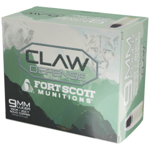 FORT SCOTT 9MM LUGER 115GR - CLAW DEFENSE FN 20RD 25BX/CS