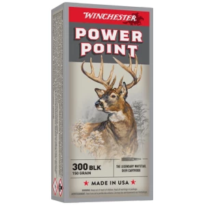 WINCHESTER 300 AAC 150GR - POWER POINT 20RD 10BX/CS