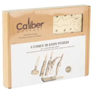 CBG CALIBER WOOD KNIVES PUZ 6 PCS