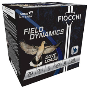 FIOCCHI D&Q 28GA 2.75" #8 25/250