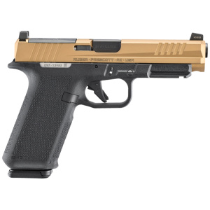 RUGER RXM 9MM LUGER 4.5" ADJ - 17-SHOT COPPER SLIDE BLK GRIP