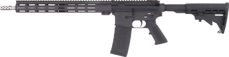 GLFA AR15 RIFLE 223 WYLDE - 16" STAINLESS BBL BLACK - Image 2