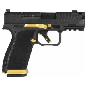 CANIK METE MC9 PRIME 9MM 3.65" - OR NS 2-17RD BLACK/GOLD TALO
