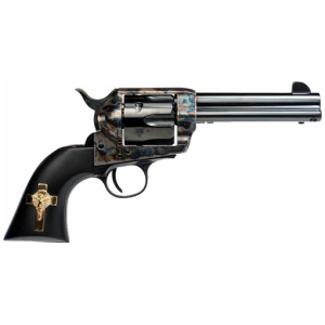 CIMARRON HOLY SMOKER 45LC FS - 4.75" CC/BL GOLD CROSS BLACK
