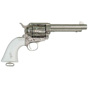 CIMARRON GEORGE PATTON V2 45LC - PW FS 4.75" ENGRAVED NICKEL