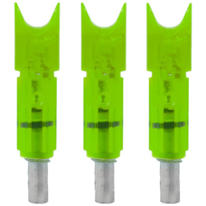 LUMENOK GOLD TIP LIGHTED NOCK - FOR BOLT CRESCENT GREEN 3PK