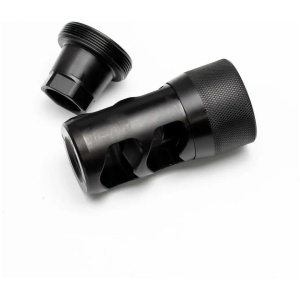 Area 419 Hellfire 2P-Self Timing Muzzle Brake w/ Adapter 6.5mm/30cal 5/8-24