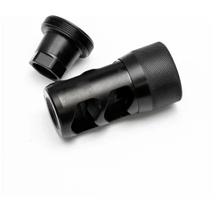 Area 419 Hellfire 2P-Self Timing Muzzle Brake w/ Adapter 6.5mm/30cal 5/8-24